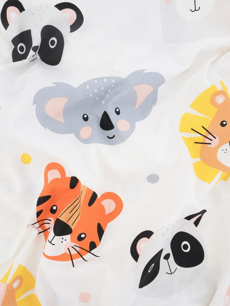 Bavlnená obliečka na vankúš Renforcé 40 × 60 cm – Zvieratká v Zoo