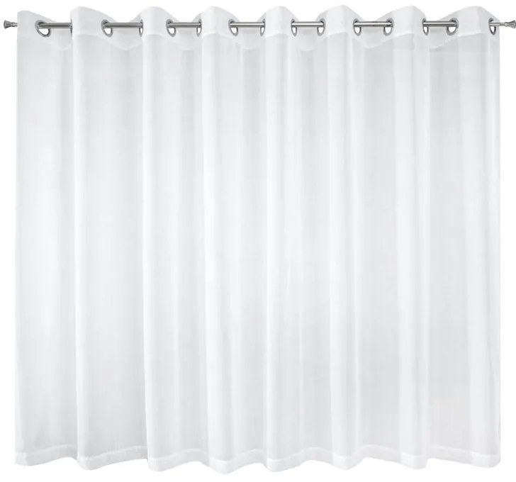 Biela záclona na krúžkoch LUCY 300x160 cm