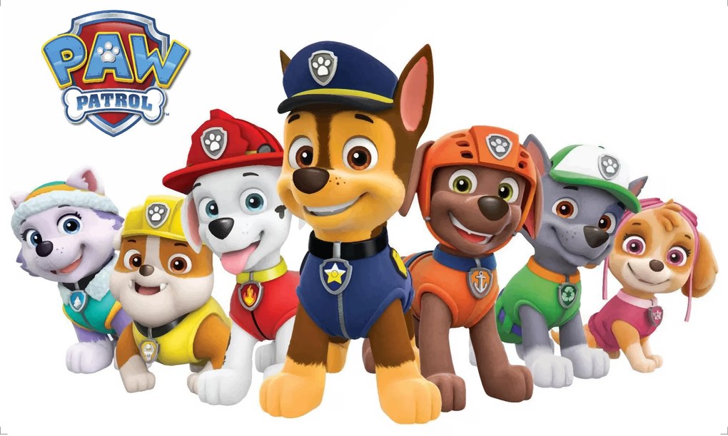 Samolepka na stenu "PAW patrol 3" 70x42,5 cm