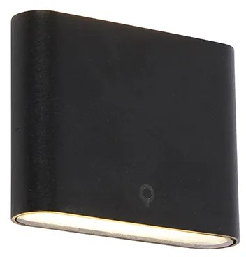 Moderné vonkajšie nástenné svietidlo čierne 11,5 cm vrátane LED IP65 - bat