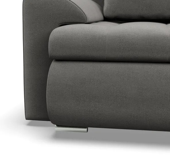 Sedacia súprava FORESTA Kronos v tvare U, pravá svetlosivá