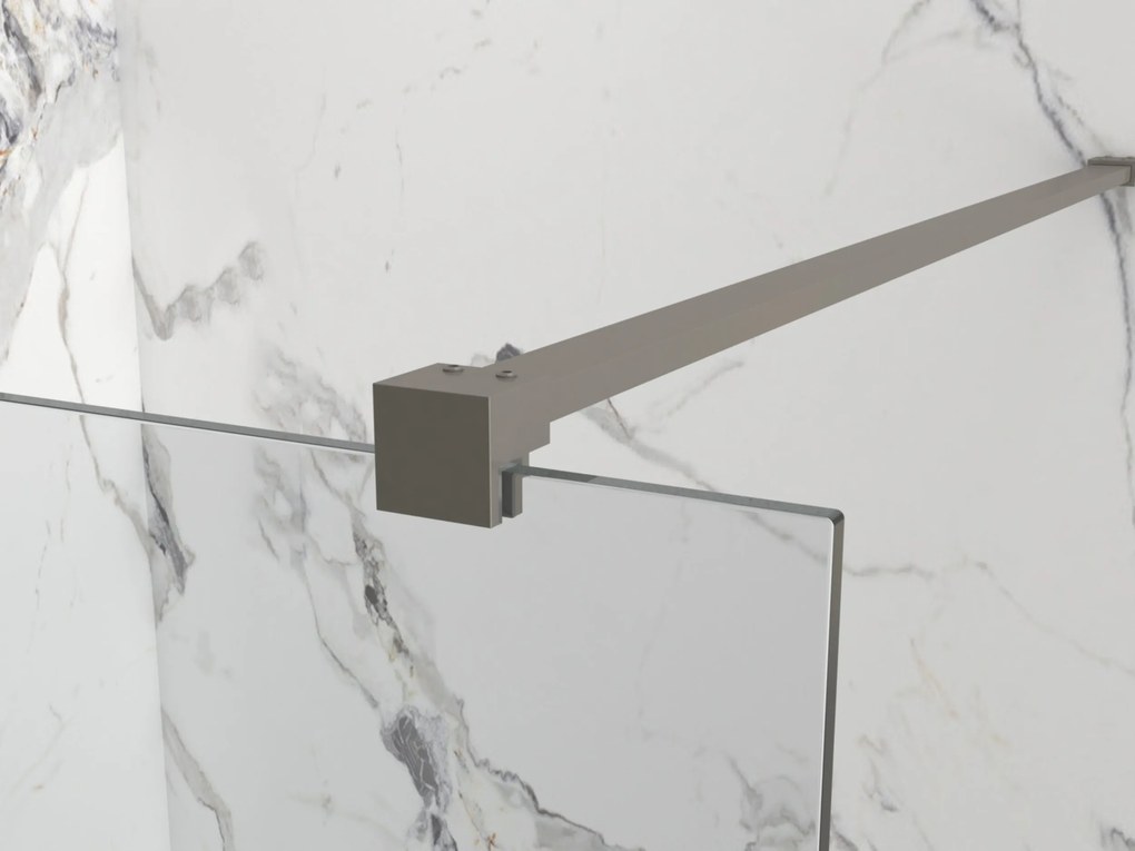 Erga Paris, sprchová zástena Walk-In 70x200 cm, 8mm číre sklo, grafitový profil, ERG-V02-PARIS-070x200-CL-GG