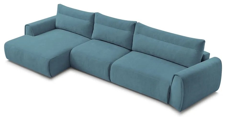Modrá rohová pohovka Aden – Bobochic Paris