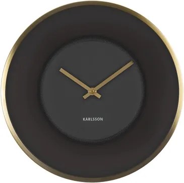 Nástěnné hodiny Salem, 30 cm, černá/zlatá Stfh-KA5613 Time for home+