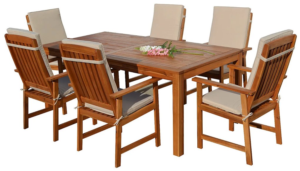 DEOKORK Záhradný obdĺžnikový stôl ENGLAND 160 x 90 cm