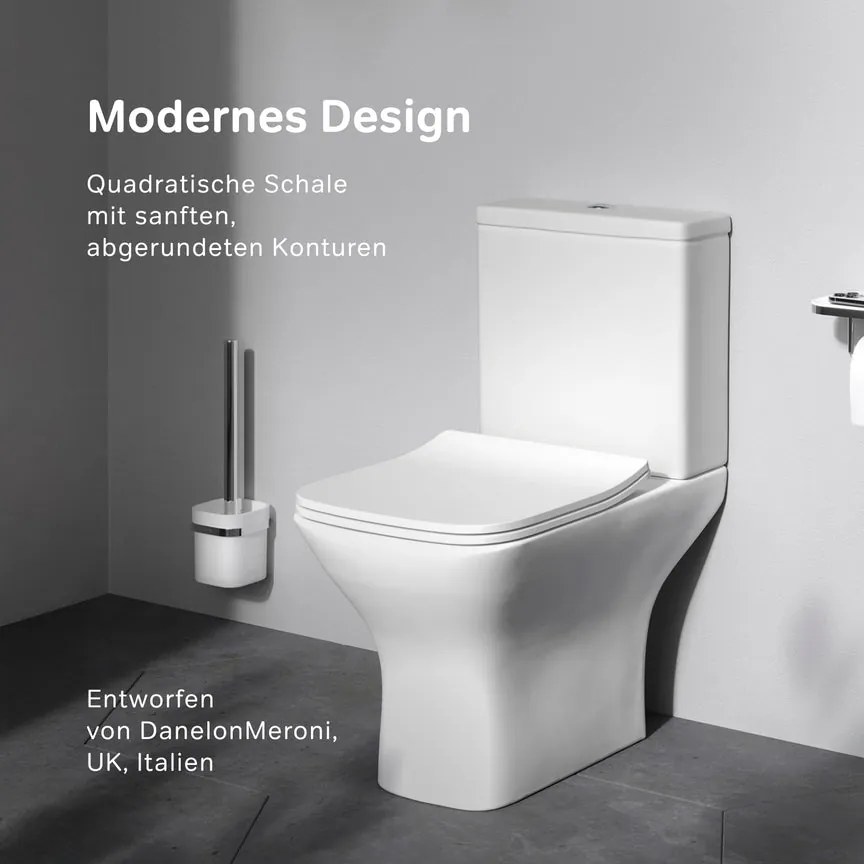 Podlahové WC AM.PM Gem CGA8601PSC bezokrajové, so sedadlom Microlift, biele