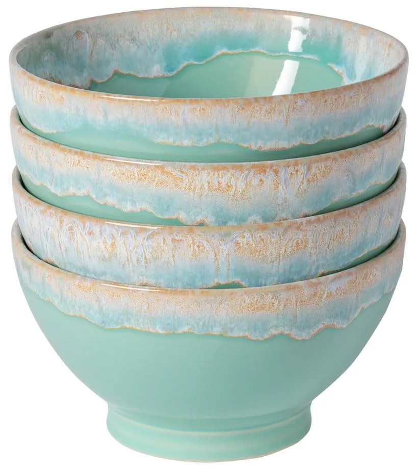 Tyrkysové misy v súprave 4 ks z kameniny ø 15 cm Latte – Costa Nova