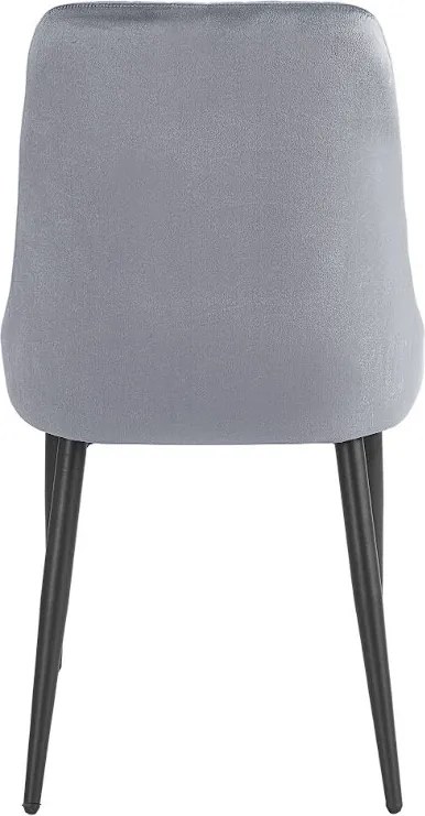 JU Velúrová stolička VARIS, sivá