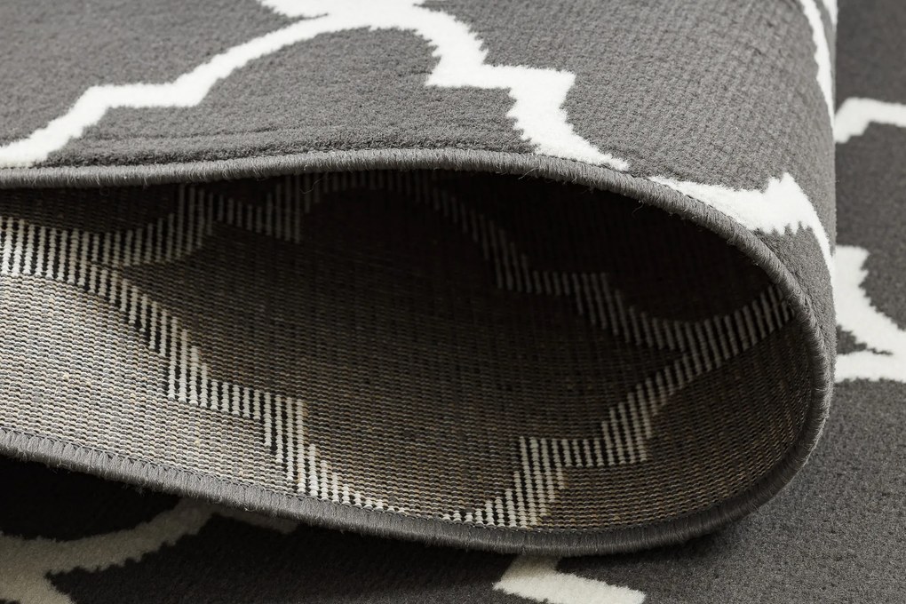 Koberec BCF Morad TRELLIS Vzor marocká mreža, antracit