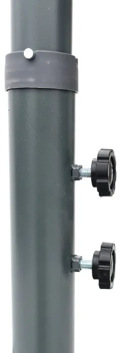 Slnečník kovový  ø 350 cm - hnedá