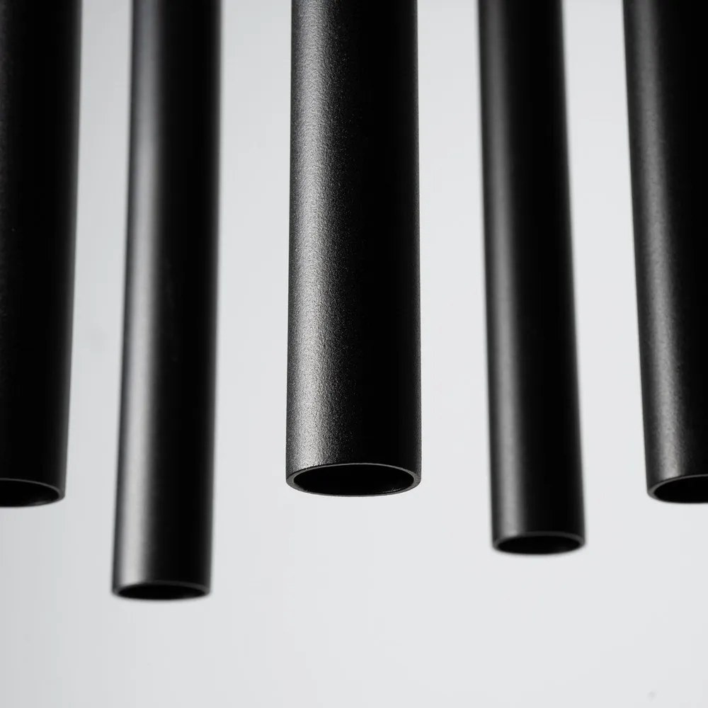 Čierne kovové závesné svietidlo ø 25 cm Fideus – Sollux