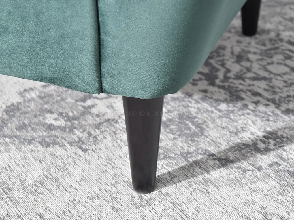 Kreslo ušiak Margis (zelená). Akcia -20%. Vlastná spoľahlivá doprava až k Vám domov. 1136095