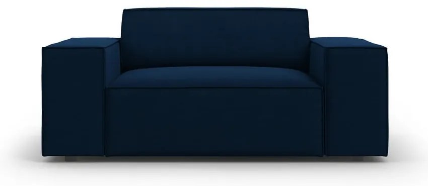 Tmavomodré zamatové kreslo Jodie – Micadoni Home
