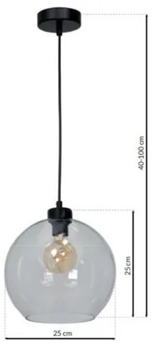 Nástenné svietidlo SANTIAGO 1xE27/60W/230V číra