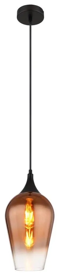 Globo 15552H1 - Luster na lanku LAVUS 1xE27/60W/230V pr. 18 cm medená