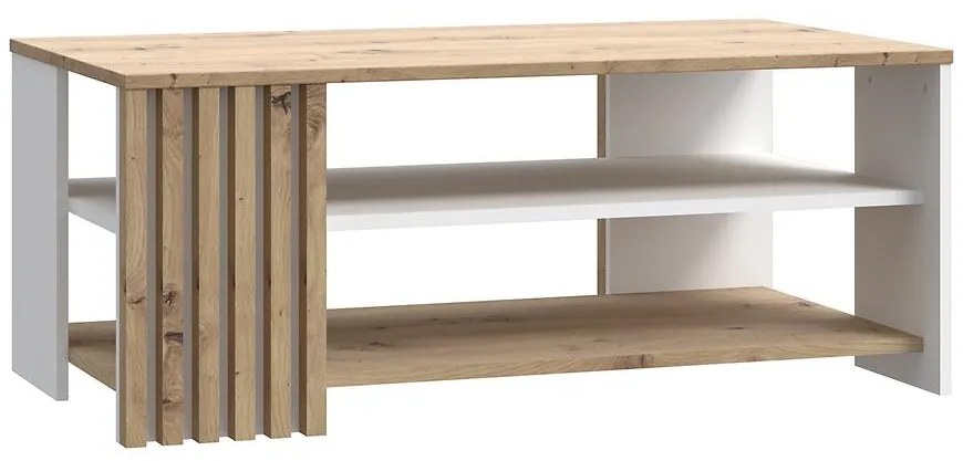 Konferenčný stolík Zaandam 60x110 biely/artisan
