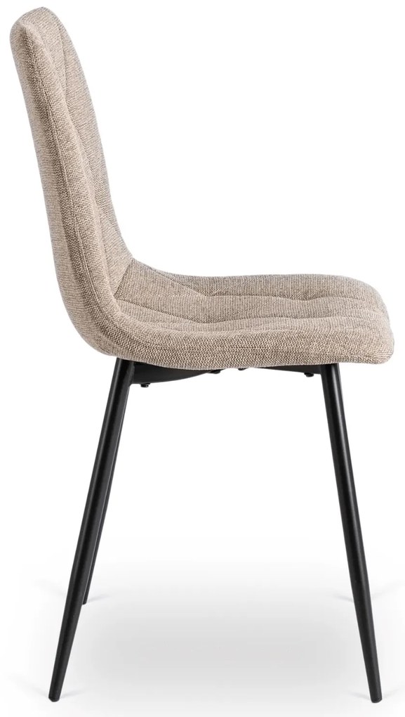 PROXIMA.store - Čalúnená jedálenská stolička ROBIN 2 FARBA: čierna