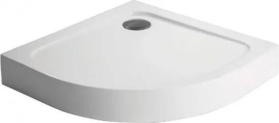 Polimat Kompaktná štvrťkruhová akrylátová sprchová vanička Standard 1 80x80 (90x90) POLIMAT-Farba: Biela, POLIMAT-Rozmery: 80x80
