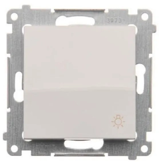 DS1/11 Vypínač svetla biely