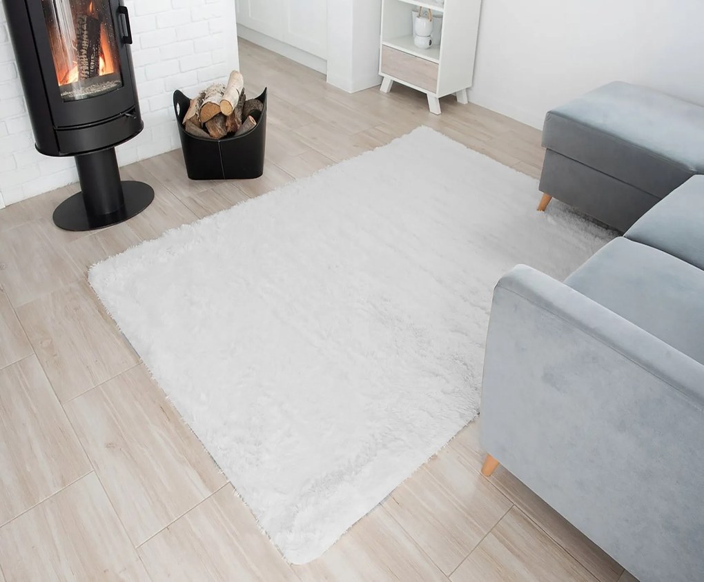 Plyšový koberec TOP - IVORY