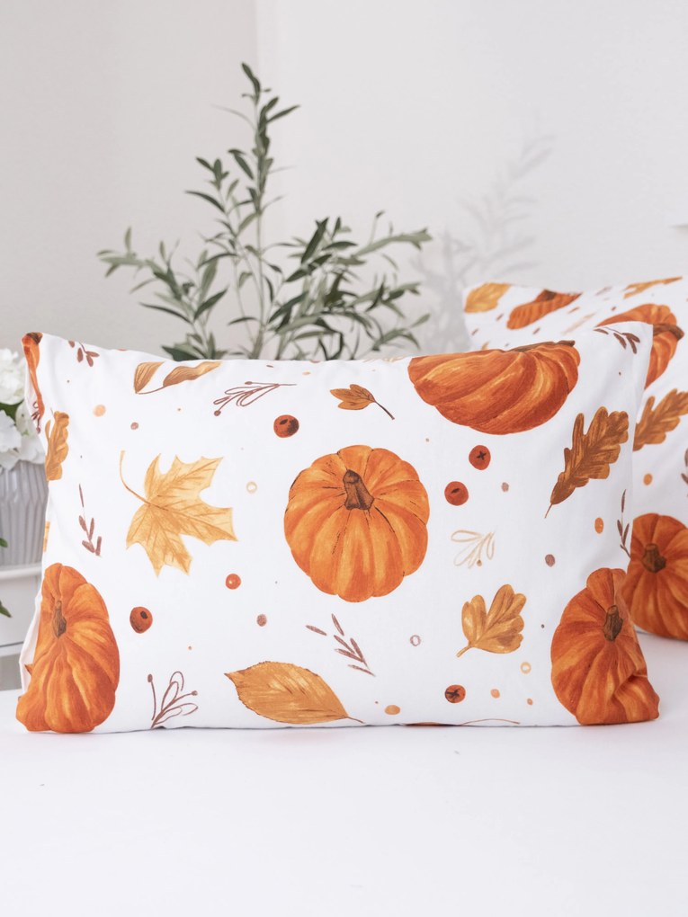 Flanelová obliečka na vankúš 50 x 70 cm - Jesenná nálada