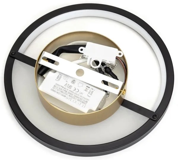 Aigostar - LED Nástenné svietidlo LED/13,5W/230V 6500K čierna/zlatá