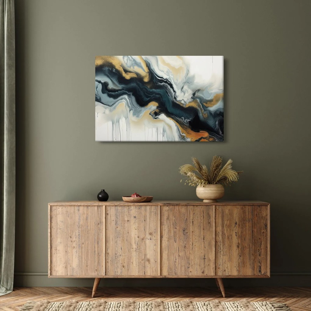 Obraz - Mramorovaná kresba (90x60 cm)