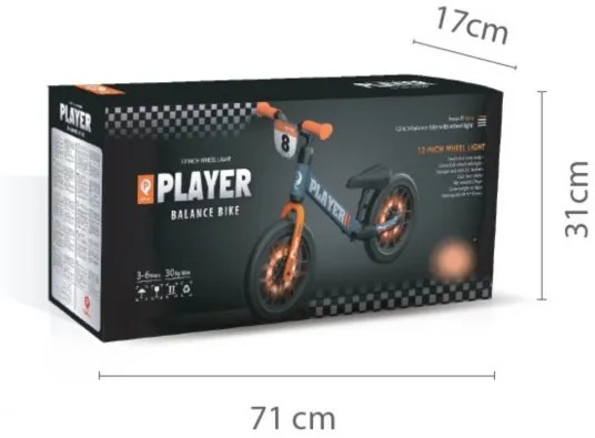 Odrážadlo Qplay Player oranžové