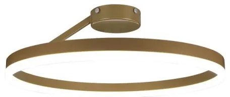 LED Stmievateľný prisadený luster LED/40W/230V 3000-6500K zlatá + diaľkové ovládanie