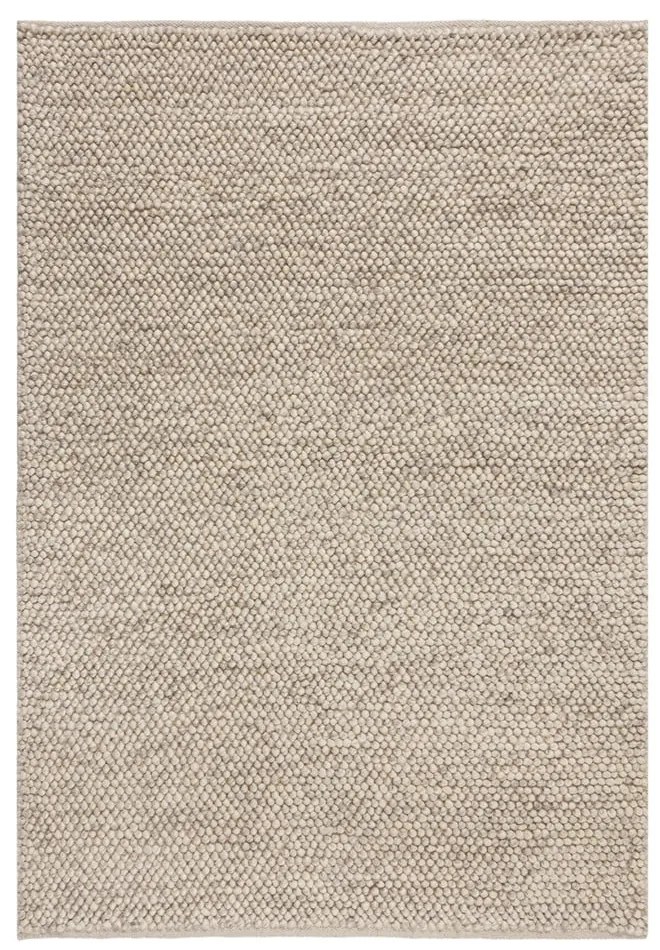 Svetlosivý vlnený koberec Flair Rugs Minerals, 160 x 230 cm
