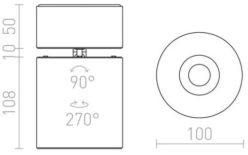 RED - Design Rendl - R12839 - LED Bodové svietidlo CONDU LED/20W/230V biela