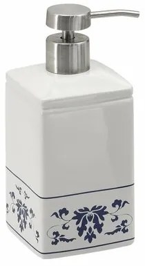 GEDY CX8189 Cixi dávkovač mydla na postavenie, porcelán, biela/modrá