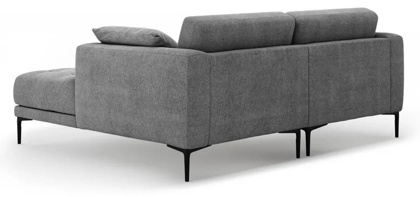 Sivá rohová pohovka (pravý roh/s leňoškou) Bemy – Micadoni