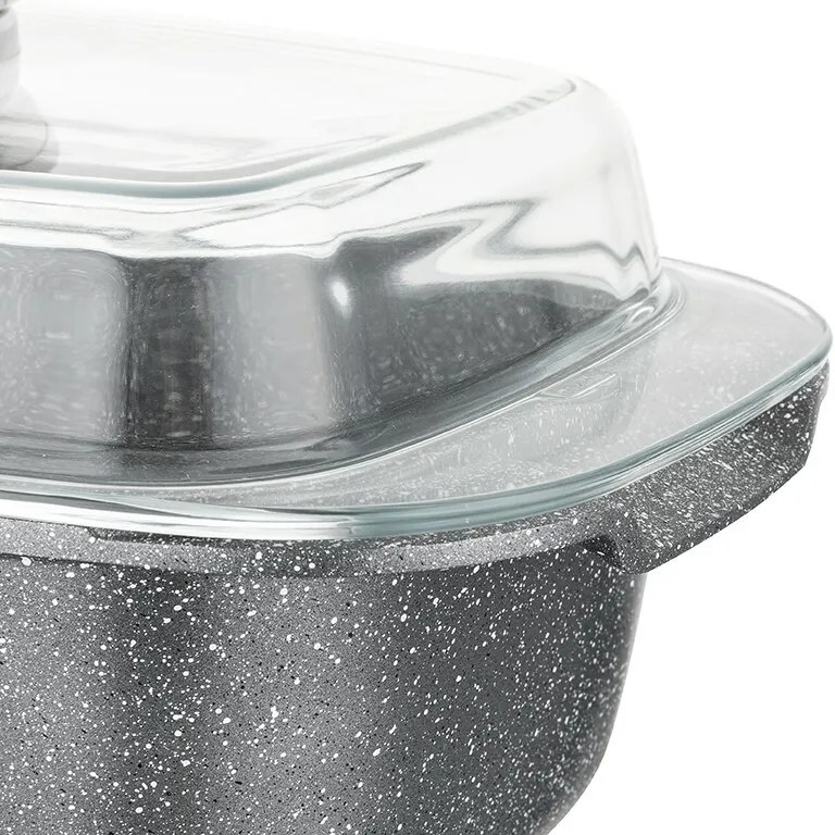 Florina Hliníkový pekáč s aróma pokrievkou Lava 4,5 l, 4,5 l, 32 × 22 × 11 cm