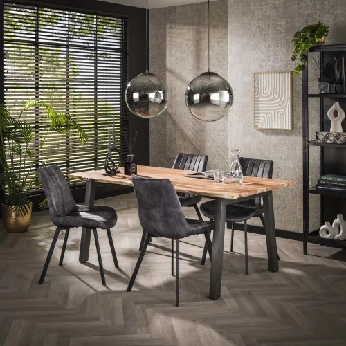 Jedálenský stôl 25-07 180x90cm Drevo Acacia natural - Komfort-nábytok