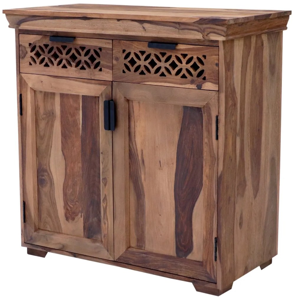 furniture-nabytek.cz - Komoda masiv dřevo palisandr 90x45x90