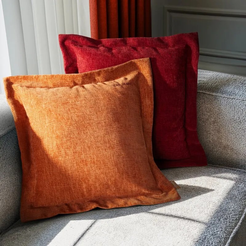 Dekorstudio Obliečka na vankúš zo ženilkovej tkaniny v bordovej farbe ELEGANT2