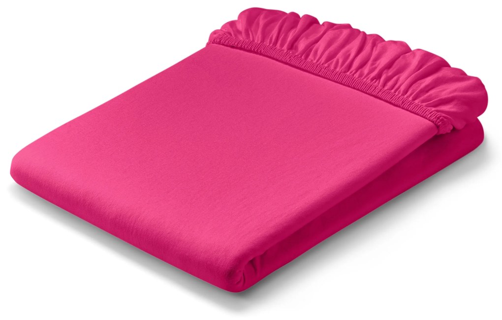 Džersejová napínacia plachta, štandardná veľkosť, ružová
