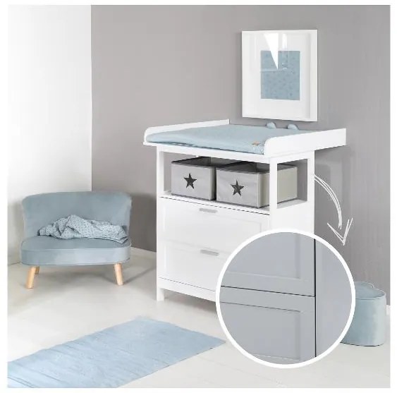 roba Prebaľovacia komoda Hamburg (2 zásuvky, biela)  (100397090)