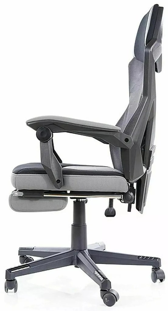 Kancelářská židle Reva černá/šedá