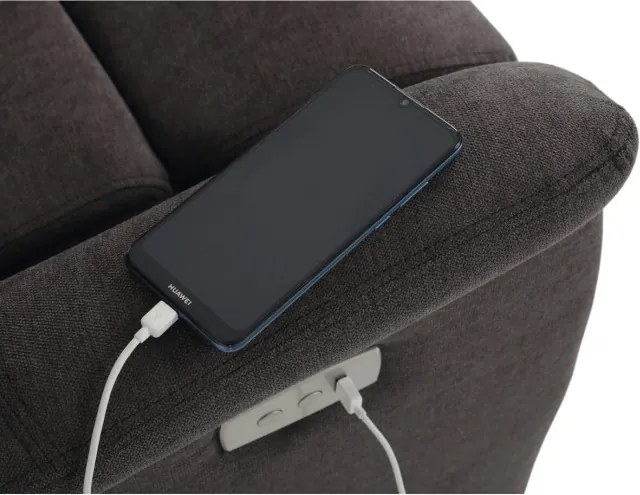 Polohovacie kreslo hnedé elektrické TV-925 BR2