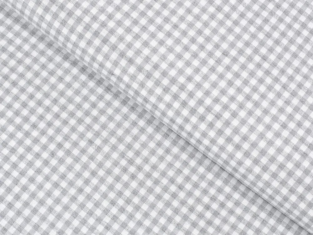 Biante Dekoračný behúň na stôl Rebeka RE-015 Svetlo sivo-biela kocka malá 20x120 cm