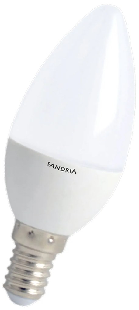 LED žiarovka Sandy LED E14 C37 S2649 8W teplá biela