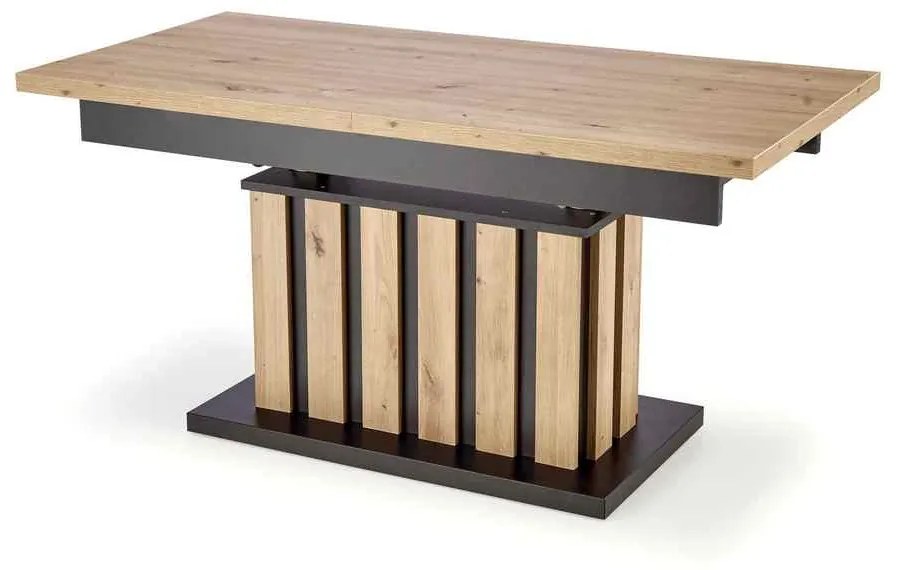 Konferenčný stolík Baretti, dub artisan / čierna
