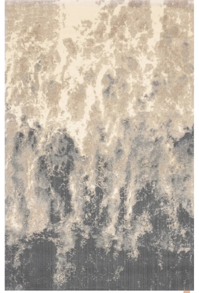 Sivo-béžový vlnený koberec 170x240 cm Niagara graphite – Agnella