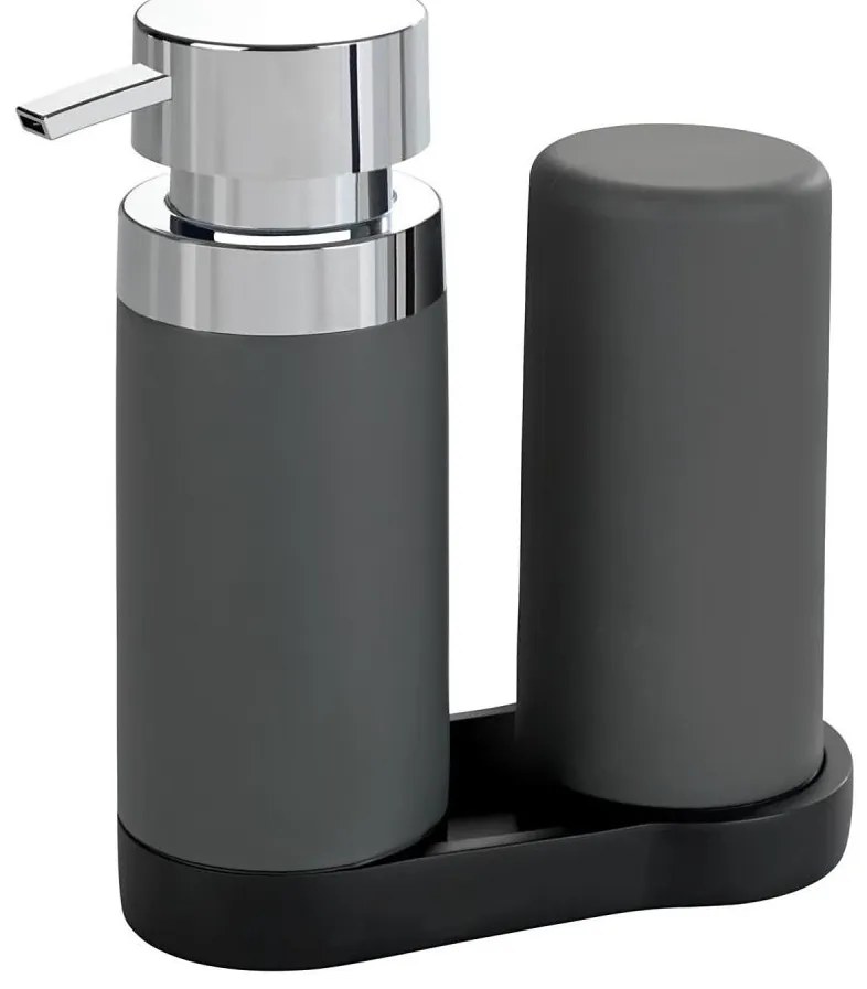 WENKO 54735100 - Umývacia stanica EASY SQUEEZ-E 15x18 cm šedá/šedá