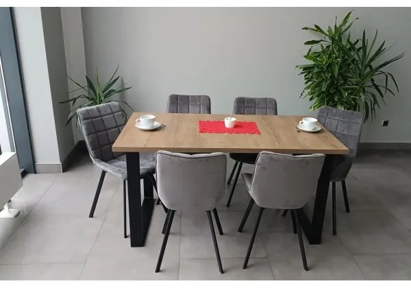 Rozkladací jedálenský stôl COLIN dub