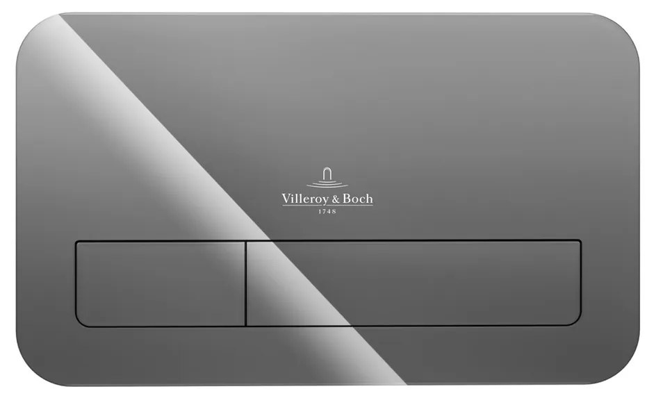 Villeroy & Boch ViConnect : M200 ovládacie tlačidlo k WC, Glass Glossy Grey, 922400RA