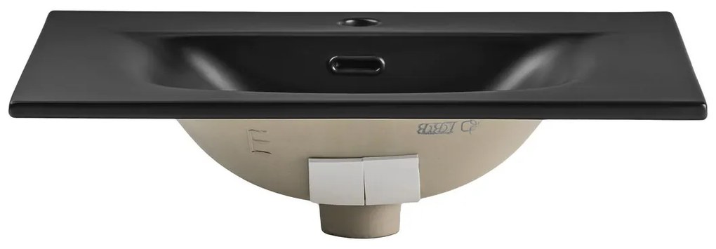 Keramické umývadlo Sky1 60 cm DP matné čierne