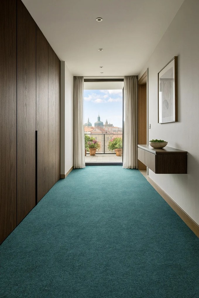 Metrážny koberec Astra zelená - neúčtujeme odrezky z role, na mieru, šíře 1,33m,1m,2m,3m,4m,na mieru, neúčtujeme odrezky, zelená, chodba / predsieň